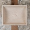 Designer travertine washbasin "Mustang"
