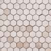 Mosaico in marmo beige "Esagono 4.8" Levigato