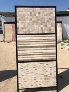 Travertino a mosaico su rete lazio