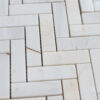 Mosaico in marmo Bianco Alba “Spina Piccola ” Levigato
