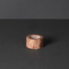 Tablett und Kerzenhalter set - PDR079 Rosa Travertin
