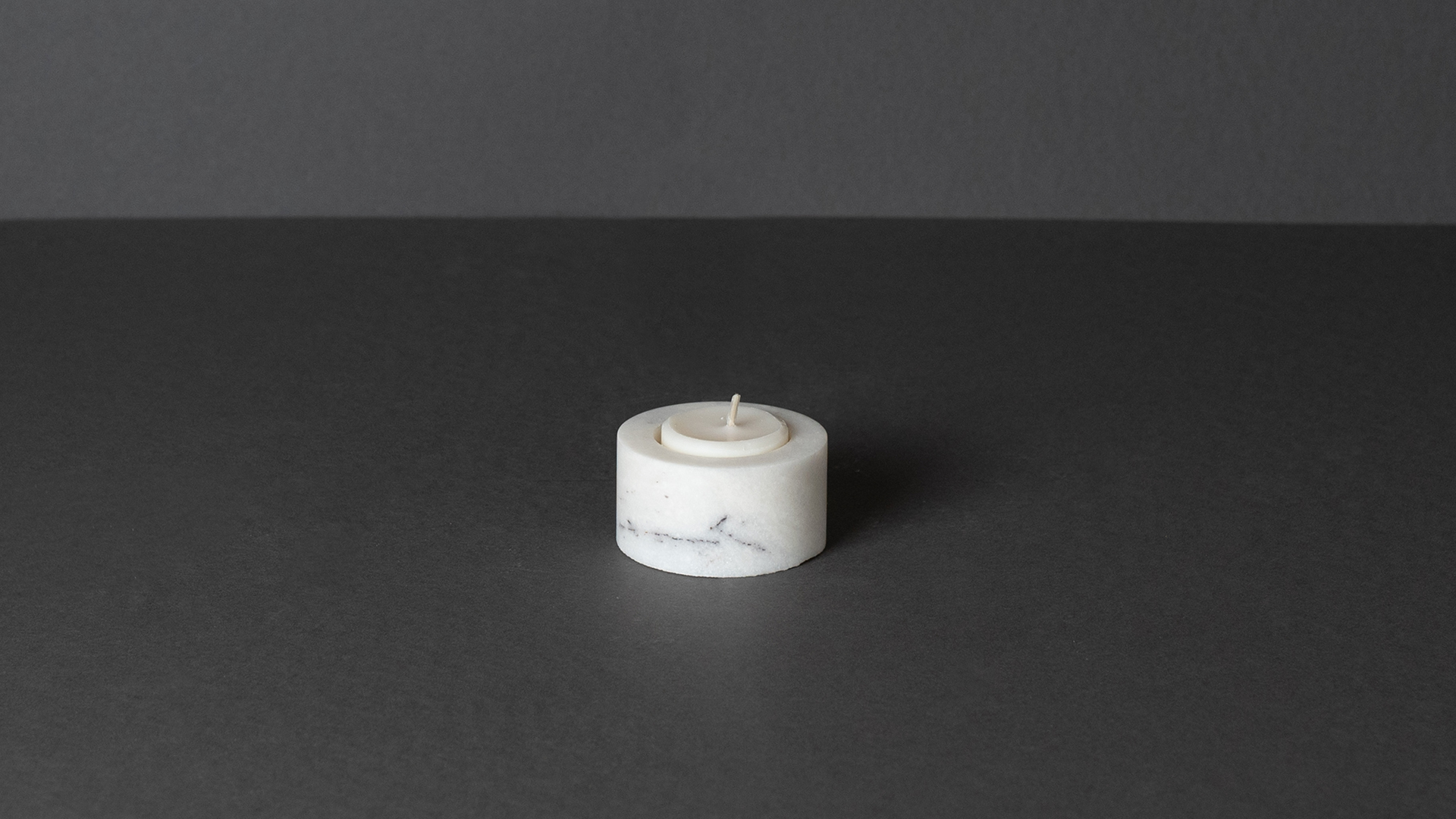 Set Vassoio e Porta candele - PDR130 Marmo Lilac - Pietre di Rapolano