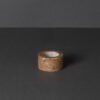 Tray & Candle Holder Set - PDR075 Walnut Travertine