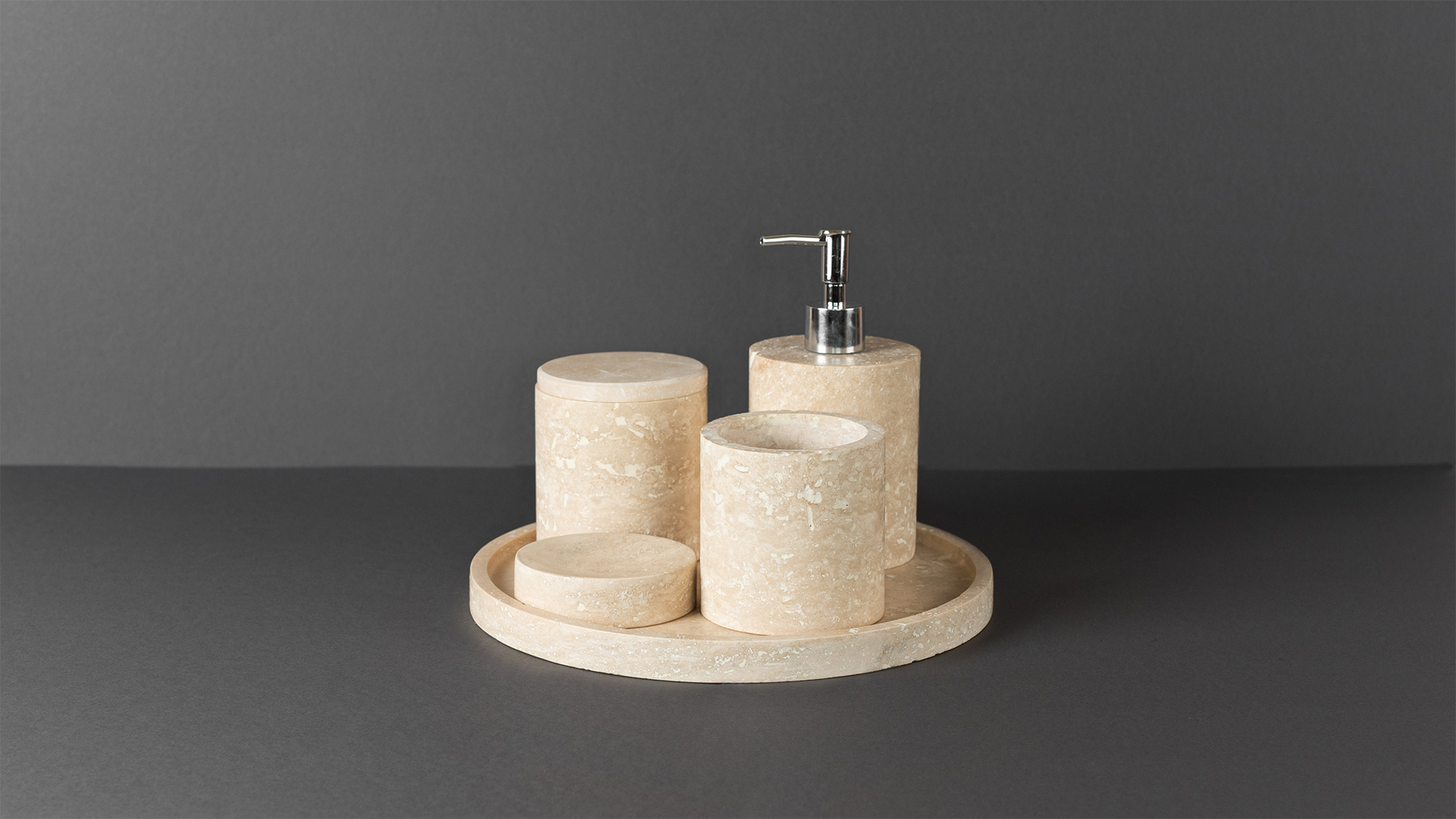 Bathroom accessories –  PDR067 Light Blend travertine