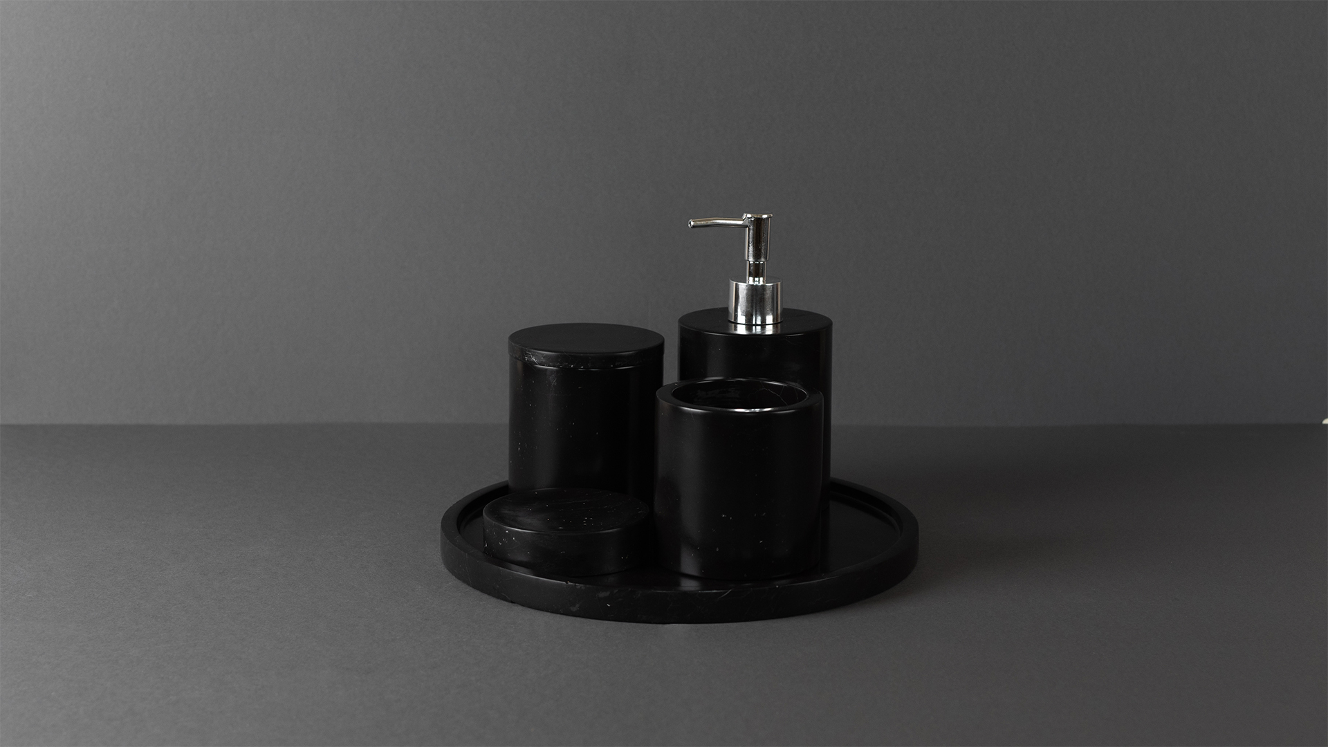 Bathroom accessories – PDR136 Nero Marquina TR marble
