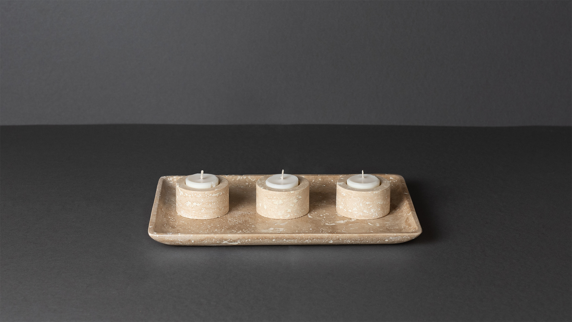 Tray & Candle Holder Set – PDR067 Light Blend