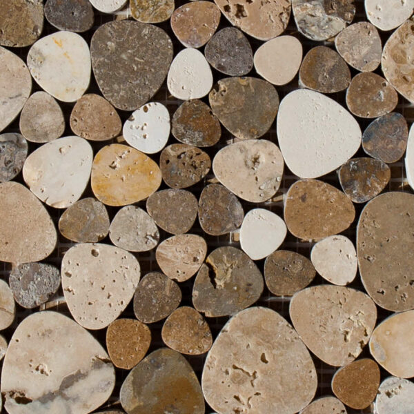 Mosaico in travertino “Petali Tuscany Mix” Levigato