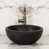 Round stone sink "Fiano Basalto"