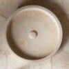 Lavabo da appoggio rotondo in travertino Round Dish