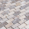 Travertine mosaic 2.5x5.0 Tuscany Mix Pebble