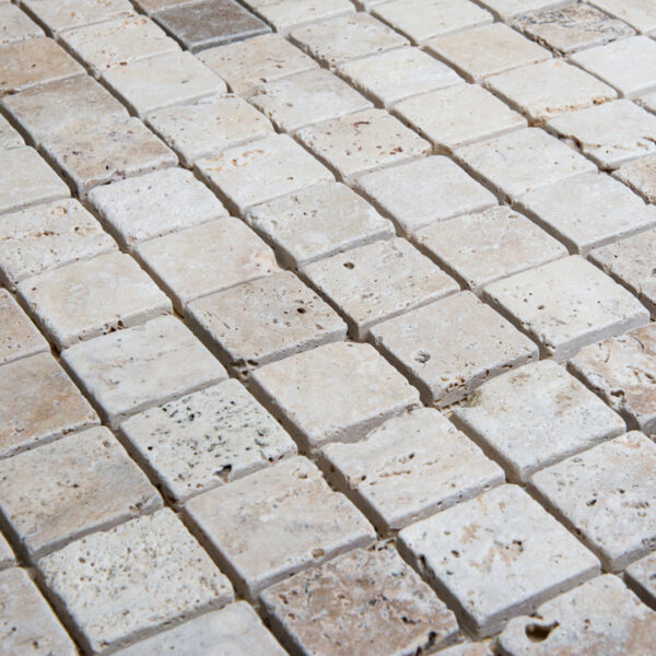 Mosaico in travertino “5,0×5,0 Tuscany Mix” Ciottolo