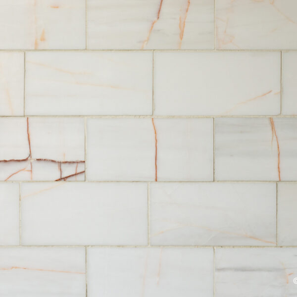 Piastrelle in marmo “Bianco Alba 7.5x15x1“ Lucido