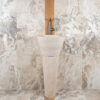 Lavabo a colonna in travertino Cono CH