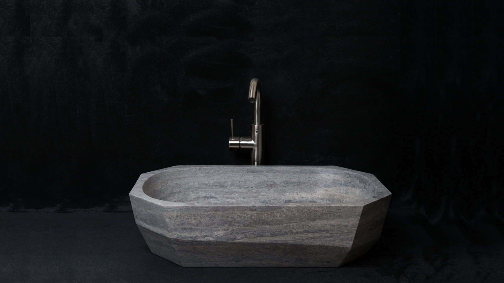 Lavabo di design in travertino &ldquo;Daymo Ice&rdquo;