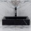 Small Back Black sink