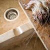 Detail of double basin sink