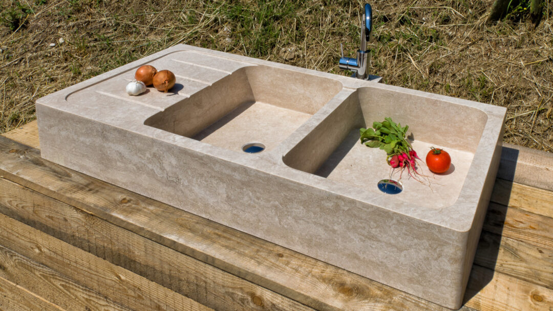 Country lavello con doppia buca
