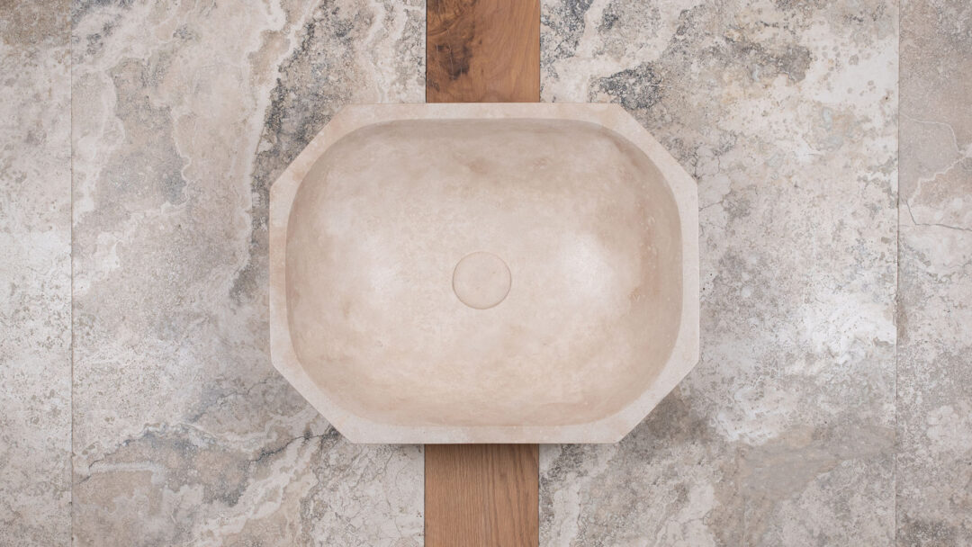 Daymo ch tr ch Design Handwaschbecken aus Travertin