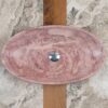 Elipse rc tr rc lavello rosa in travertino per bagno