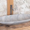 Elliptical sink, in travertine PDR026 ICE “Elipse”
