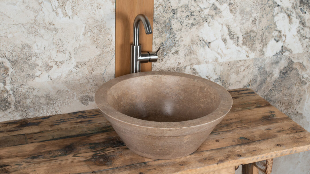 Gaiole scuro lavabo da appoggio