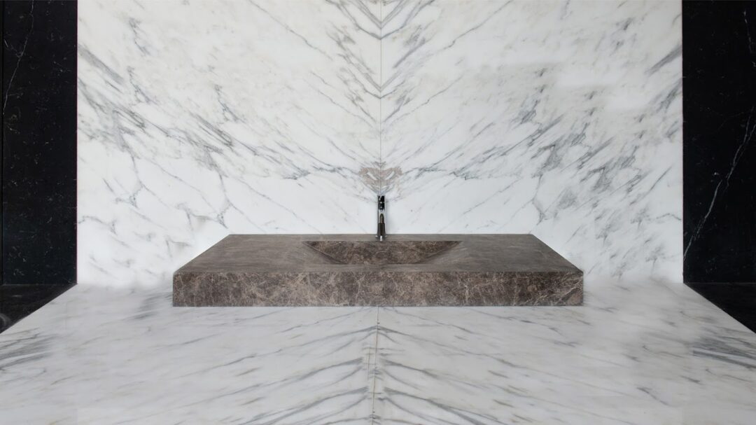 Lavabo countertop tr em in marmo emprador jpg