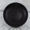 Lavabo con scarico nascosto nero in basalto, modello Ufo Black