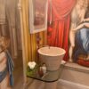 Lavabo freestanding cono in travertino