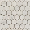 Mosaico in marmo bianco esagono TESSERE