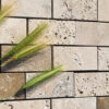 Mosaico-in-travertino-5&times;10-Tuscany-Mix-Levigato-per-cucina