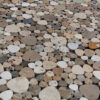 Travertinmosaik Petali Tuscany Mix geschliffen