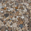 Travertinmosaik Petali Tuscany Mix geschliffen