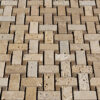 Mosaic for kitchen in classic travertine stone