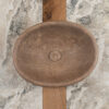 Ovale noce lavabo d'appoggio