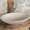 Lavabo ovale in travertino Ovetto CH