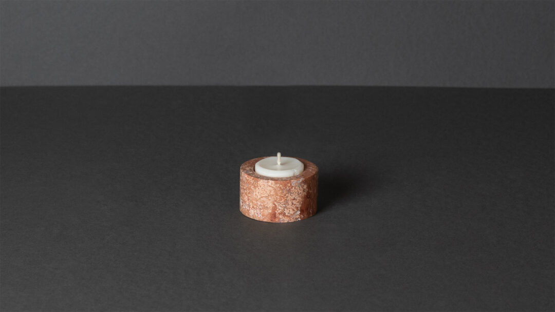Candle holder coral front x