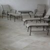 Pavimento in Pietra di Rapolano Becagli chiaro con finitura Rurale