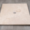 Smooth marble shower base
