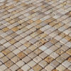 Mosaico in travertino 2,5x2,5 Multicolor Rustico