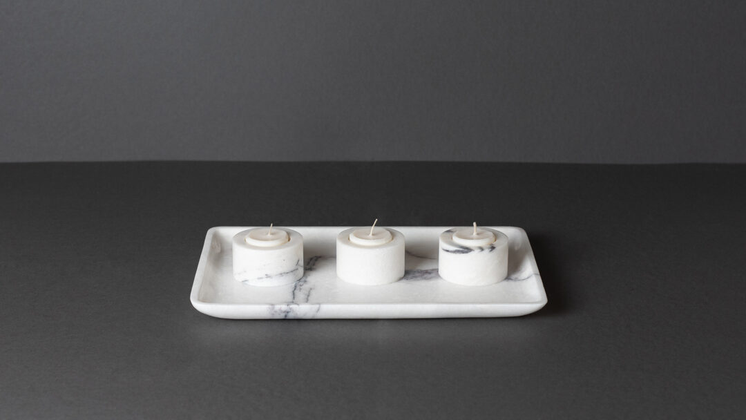 Set candele lilac fronte x