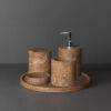 Bathroom set walnut front x