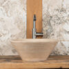 Lavabo piccolo in travertino tondo Talla