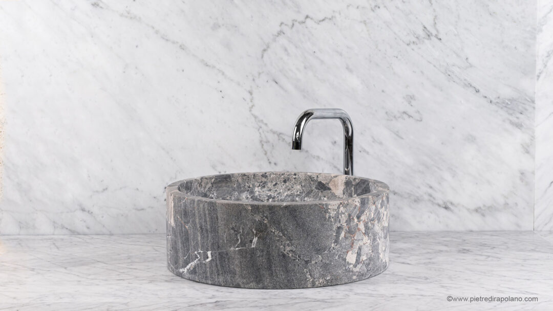 Tonda In ceppo d'Oriente lavabo da appoggio