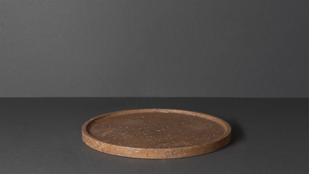 Bathroom tray walnut front x