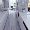 Pavimento cucina in travertino Zebra Silver