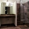 Bagno in zebra black travertino nero