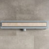 Floor shower channel