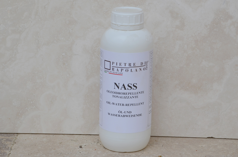 Trattamento oleo/idro repellente per travertino a base alcolica