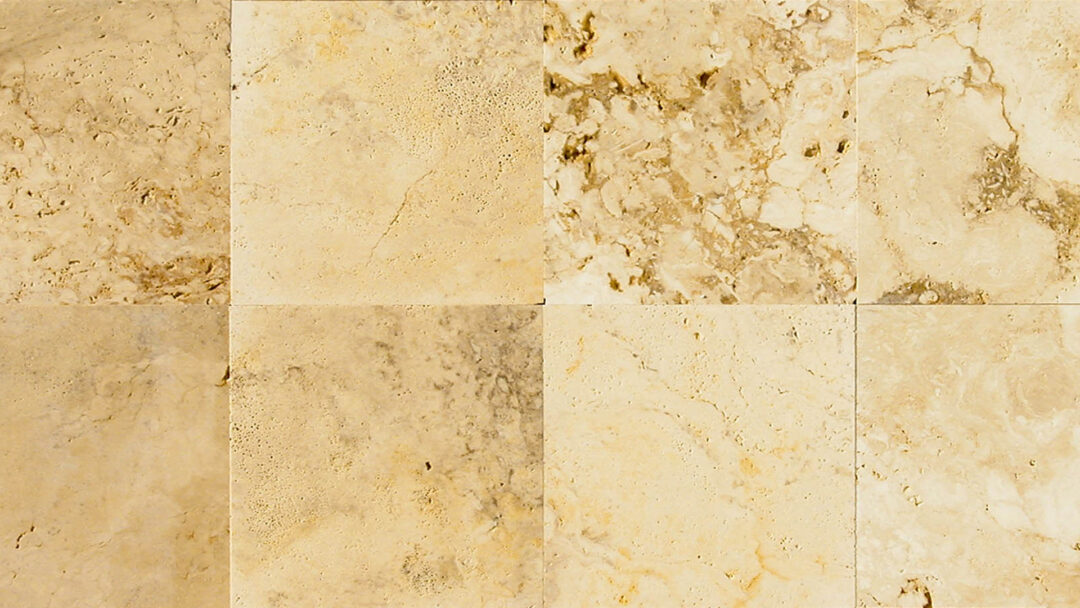 Travertino per pavimento e rivestimento giallo