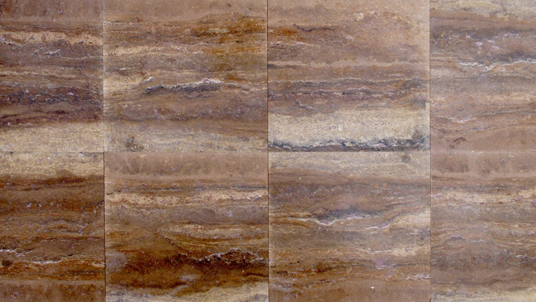 Mattonelle di travertino controfalda Zebra Scura (PDR042)